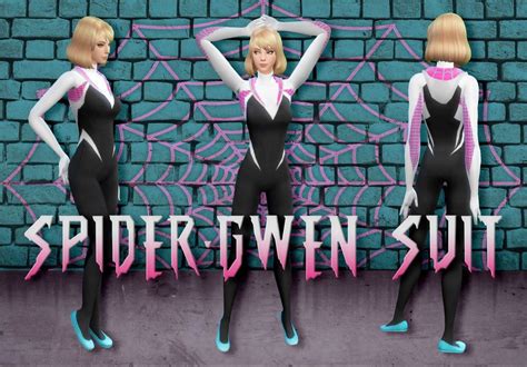 Sims 3 Marvel Spider Gwen Spiderman Suits Marvel Costumes Superhero Villains Sims 4