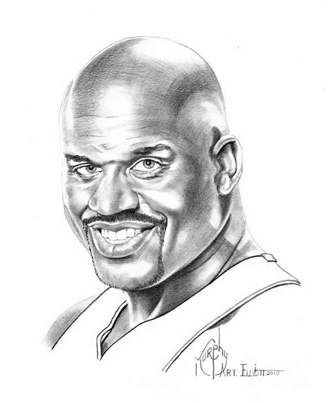 Shaquille Oneal By Murphy Elliott Shaquille Oneal Cool Art