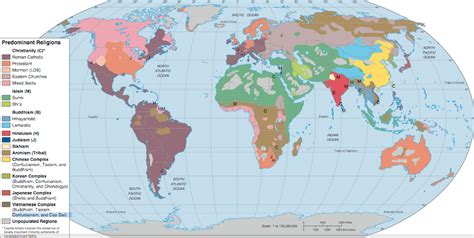 Mapa De Las Religiones En El Mundo Aula De Reli