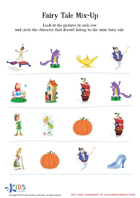 Write Your Own Fairy Tale Worksheet Worksheets For Kindergarten