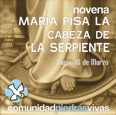 Novena María Pisa La Cabeza De La Serpiente Preparación