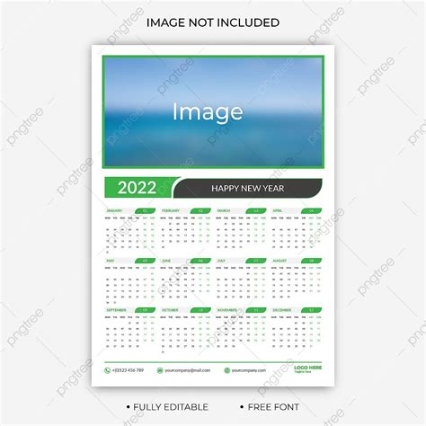 2022 Wall Calendar Design Template Template Download On Pngtree