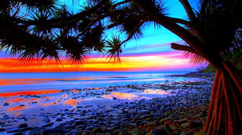 Pix For Colorful Beach Sunsets Backgrounds Sunset