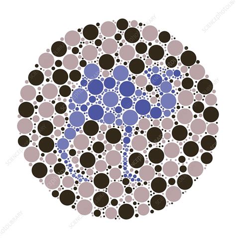Colour Blindness Test Chart Illustration Stock Image C0497267