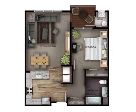 How Many Square Feet Should A One Bedroom Apartment Be