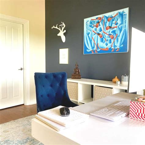 Benjamin Moore Hale Navy Accent Wall Its Adhd Friendly