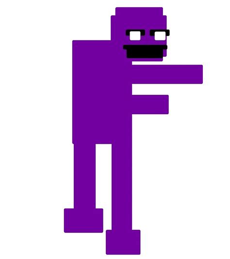 Fnaf Purple Guy 8 Bit By Mattwilldo Redbubble