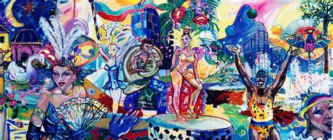 Carnival In Rio Painting By Li Smith Fine Art America