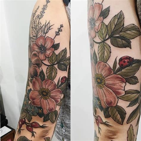 Soooo Close To Nearly Finishing This One Floral Tattoo Sleeve