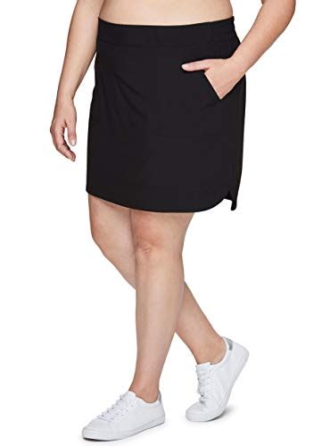 Rbx Active Women S Plus Size Woven Skort W Bike Shorts And Pockets S