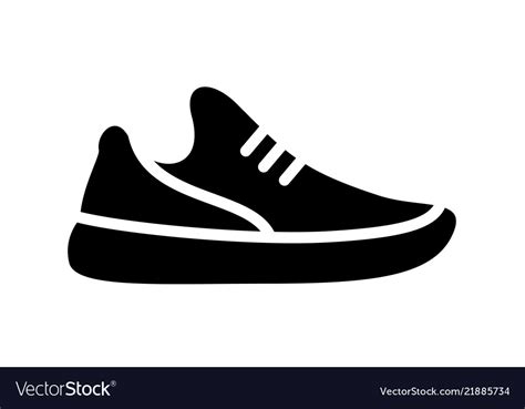 Running Shoes Icon Fitness Simple Style Sneaker Vector Image
