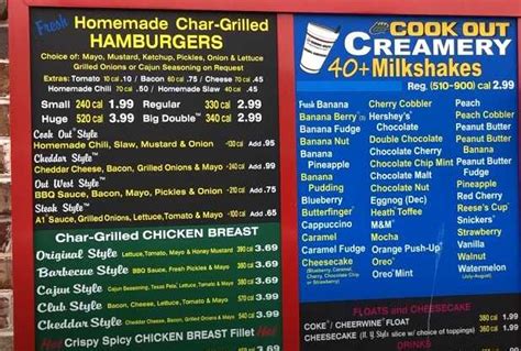 Cookout Menu With Prices ️ 2024 May