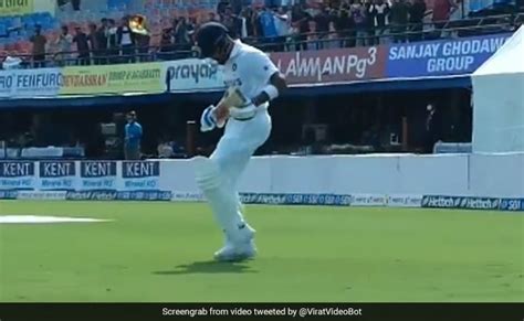Viral Video Virat Kohli S Walk Of Goat On 100th Test Cricket News