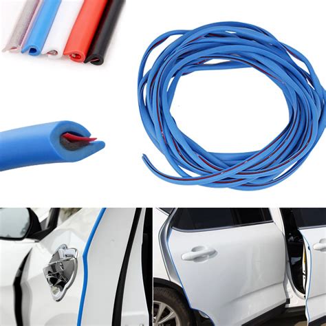 32ft10m Blue Car Door Edge Protector Fexible Rubber Strip Moulding