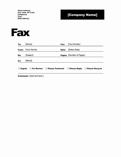 Free Printable Fax Cover Sheet Word Free Printable Templates
