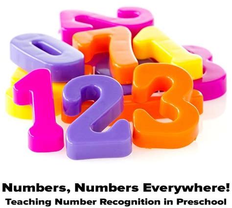 Teaching Number Recognition In Preschool As Easy As One Two Three