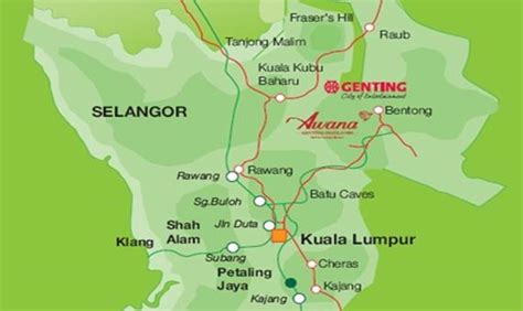 Map Of Malaysia Genting Highland Maps Of The World