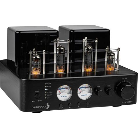 Buy Dayton Audio Hta100bt Hybrid Stereo Tube Amplifier With Bluetooth
