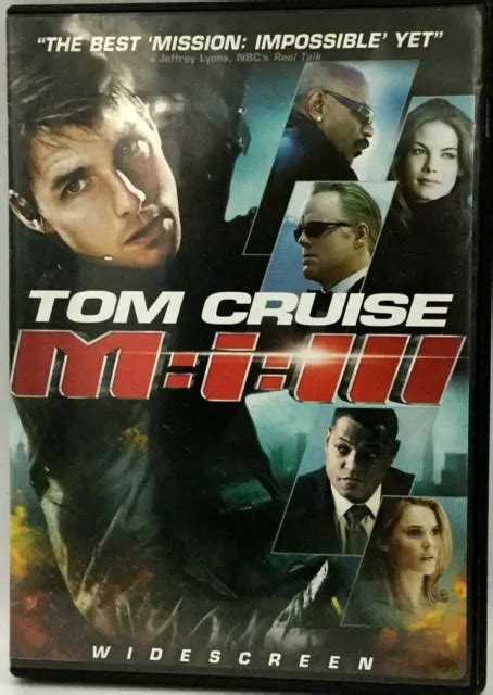 Mission Impossible Iii Tom Cruise Laurence Fishburne Billy Crudup Dvd Picclick