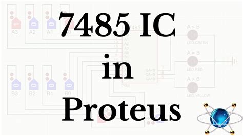 7485 Ic Four Bit Magnitude Comparator In Proteus Youtube