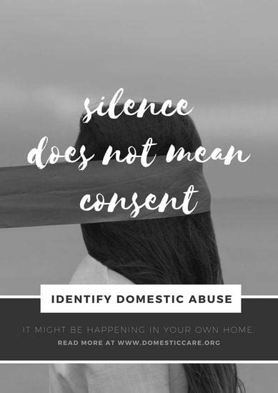 Modern Photo Domestic Violence Poster Templates By Canva