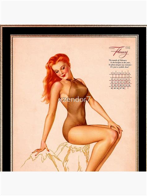 miss february varga girl 1946 pin up calendar by alberto vargas pin up girl vintage artwork