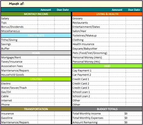 6 Business Budget Template Excel Free Excel Templates