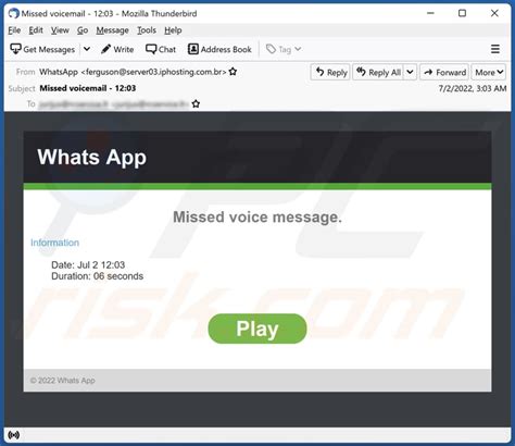 Whats App Missed Voice Message Email Scam Removal And Recovery Steps