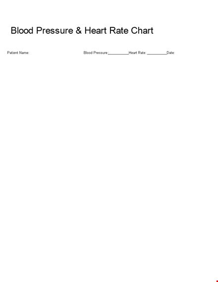 Heart Rate Chart Template