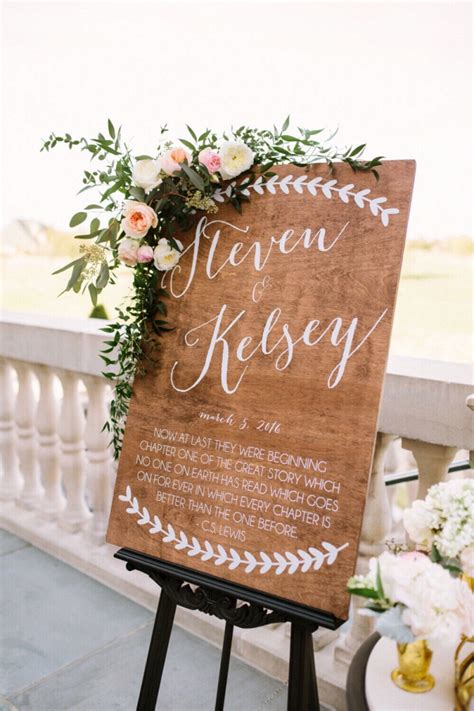 Wooden Wedding Welcome Sign Aisle Society
