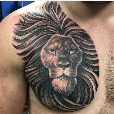 Pin By Caine On Classic Ink Mens Lion Tattoo Lion Tattoo Lion Chest