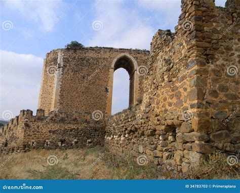 Battlements Castle Of Montalban San Martin De Montalban To Stock