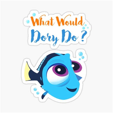 What Would Baby Dory Do Sticker By Zcrb Redbubble