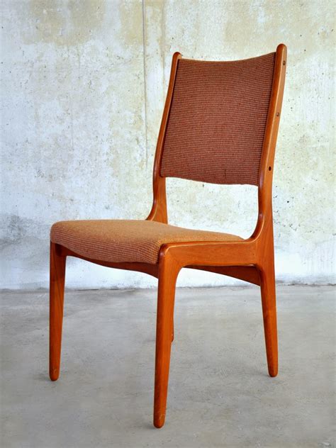 Feast twilight blue dining chair. SELECT MODERN: Set of 6 Danish Modern Teak Dining Chairs