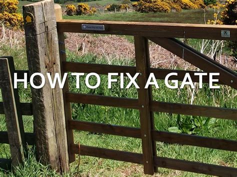 How To Fix A Gate That Has Dropped Youtube
