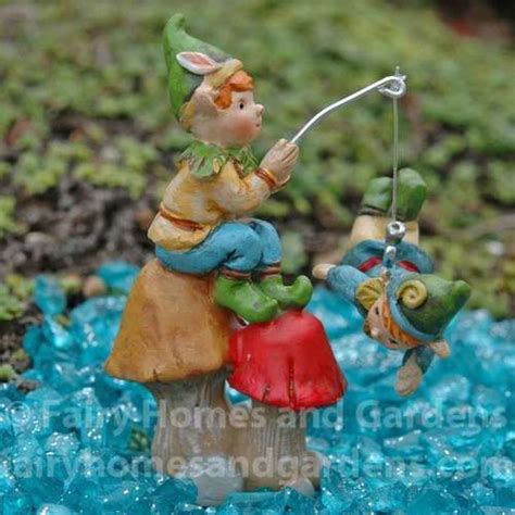 Enchanted Forest Pixies Fishing Kids Fairy Garden Fairy Garden