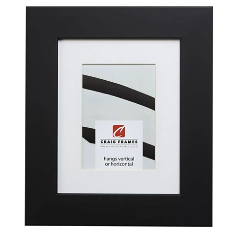 Craig Frames 74273 24x36 Inch Satin Black Picture Frame Matted For A