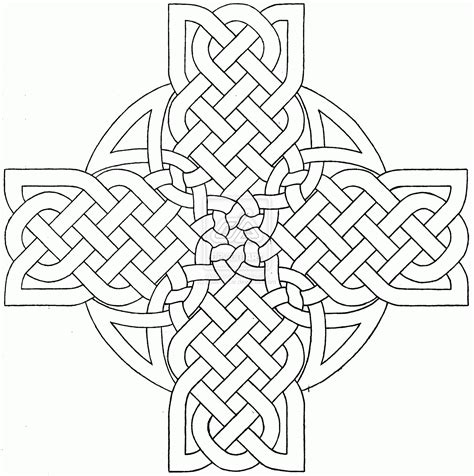 Celtic Cross Coloring Sheets Printable Coloring Pages