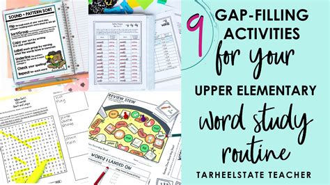 9 Activities For Your Word Study Routine — Tarheelstate Teacher