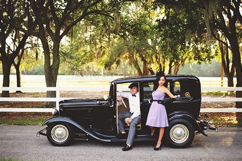 Photo Fridays A Romantic Vintage Florida Engagement Glamour And Grace