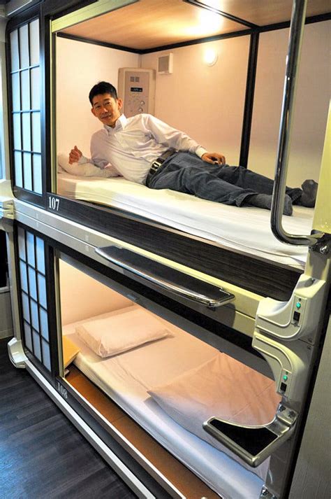 Japans Capsule Hotels Go High Tech And High Style The New York Times