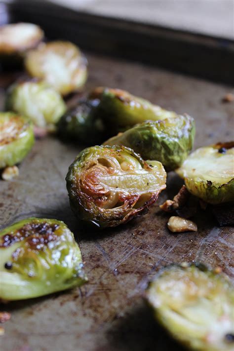 Oven Roasted Brussels Sprouts The Fitchen The Fitchen