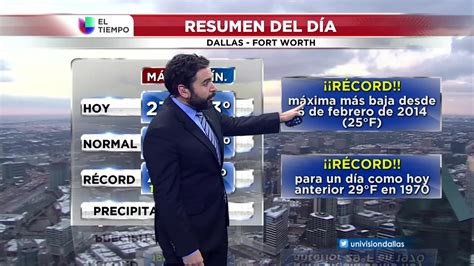 Hoy, mañana y 5 días previsión meteorológica: El tiempo: primera nevada del 2017 - Univision 23 Dallas ...