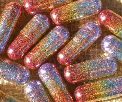 Rainbow Glitter Pills For Crafts Decorations By Glitterypills Glitter