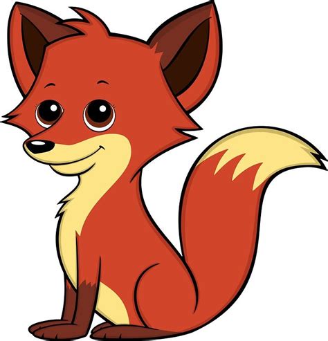 Cute Cartoon Fox Sticker By Toonanimal Cartoon Animals Cute Cartoon