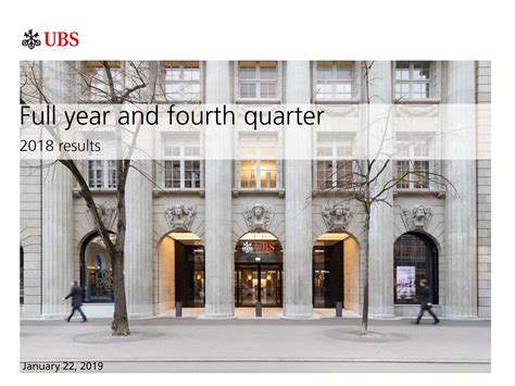 Ubs Group Ag 2018 Q4 Results Earnings Call Slides Nyseubs