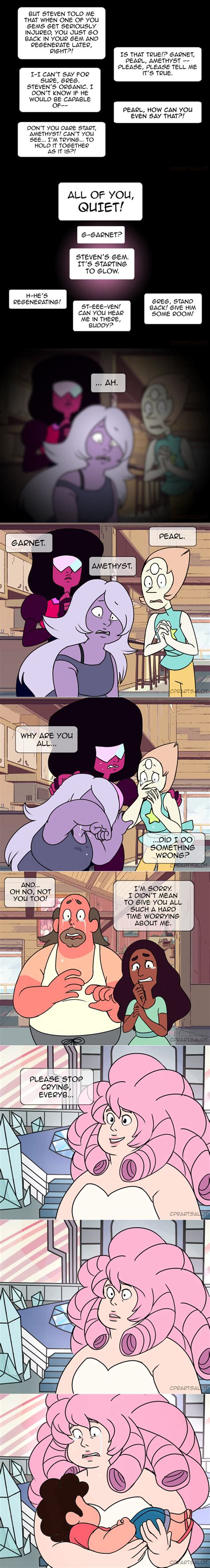If Steven Is Half Human And Since Gems Bodys Are Like Holograms With