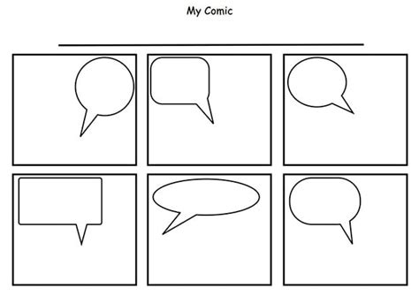 Printable Editable Comic Strip Template Printable Templates