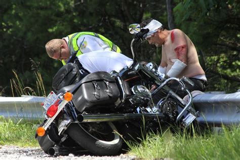 Motorcyclist Receives Minor Injuries From Crash Latest Headlines