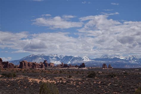 San Juan Mountains From Arches National Park Moab Ut 6000x4000 Oc